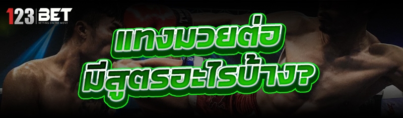 แทงมวยต่อ มีสูตรอะไรบ้าง?