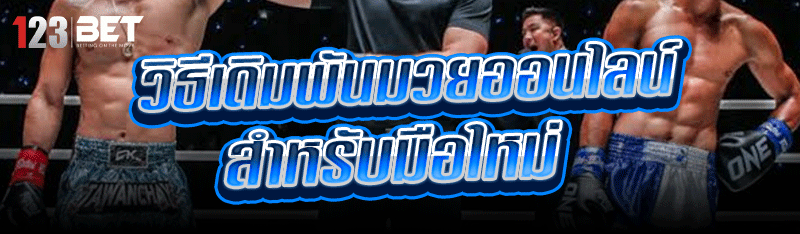 วิธี เดิมพันมวยออนไลน์ สำหรับมือใหม่